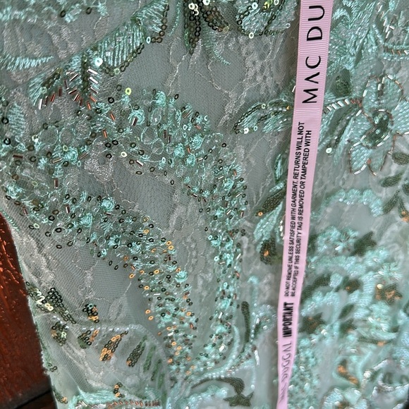 Mac Duggal 68266 Sheer Skirt Puff Sleeve Dress size 6 NWT - Picture 9 of 14